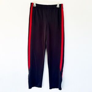 C9 by Champion men’s black red side stripe zip ankle track pants size small